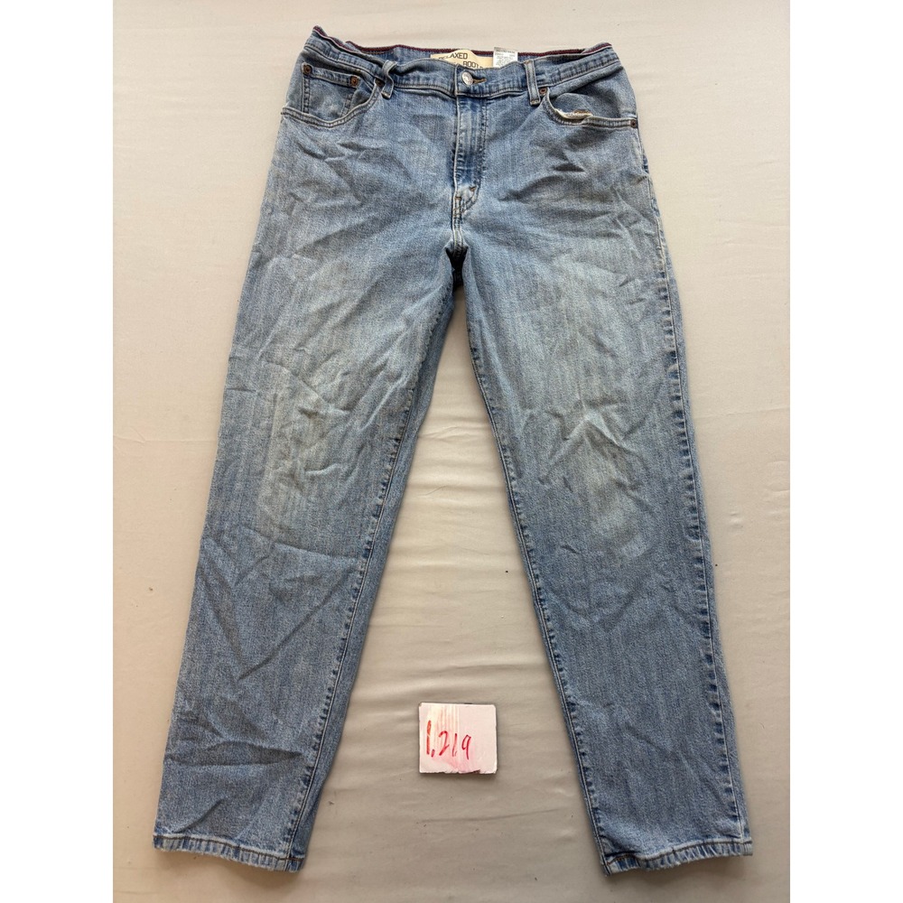 Levis 550 Relaxed Boot Cut Jeans Light Wash Blue Denim Mens 12S MIS
